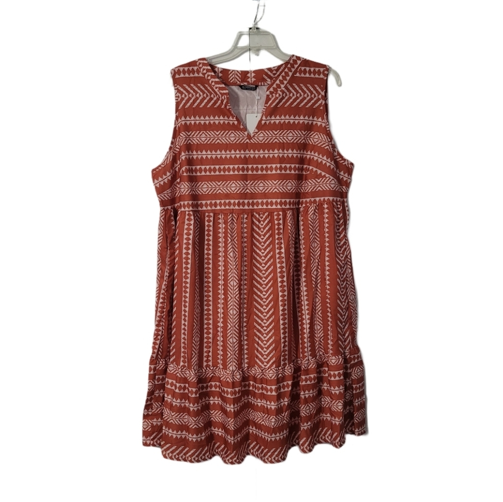NWT BloomChic Striped Geometric Tank Dress  Pockets Size 22-24 (3X)